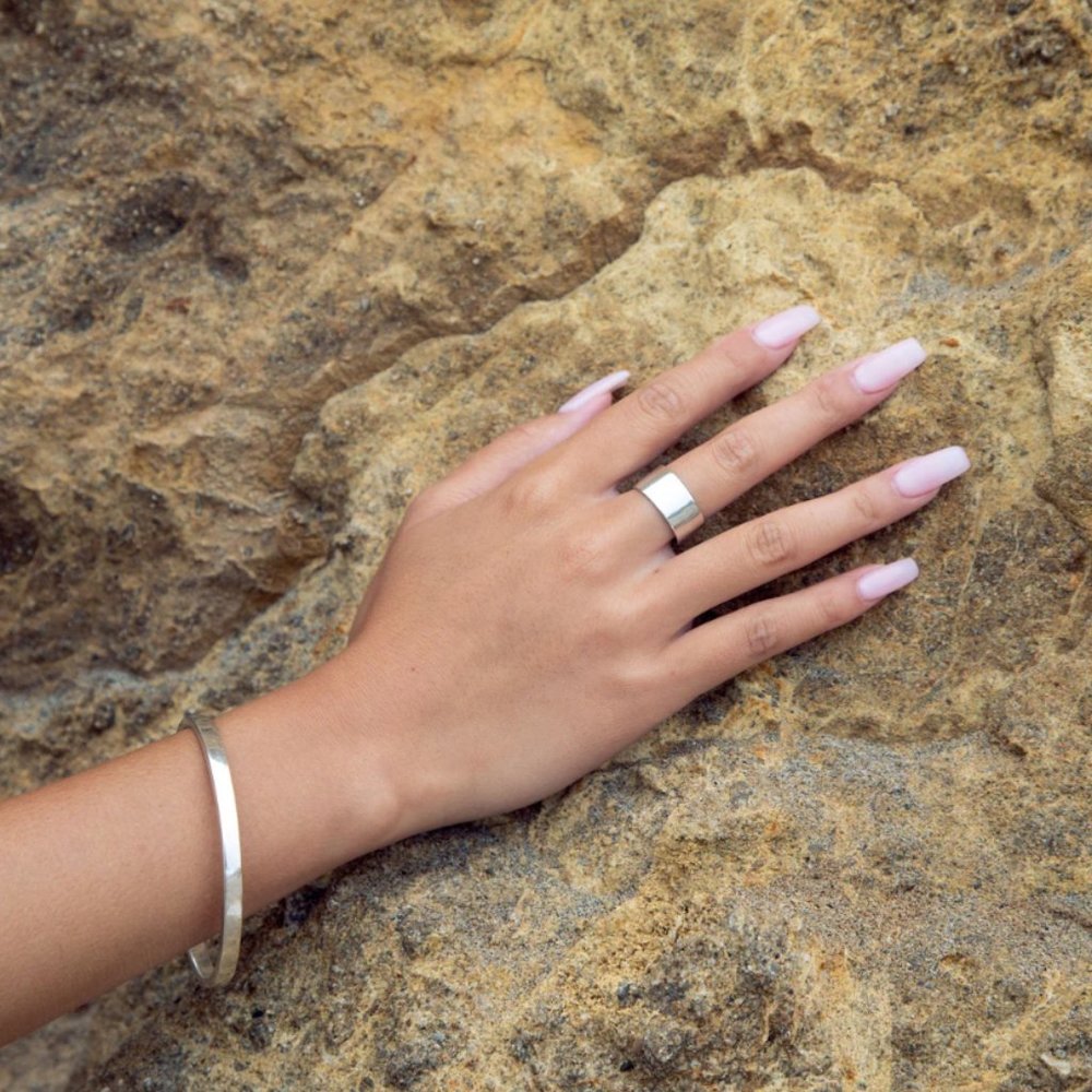 Cyclical Thick Ring - Sterling Silver